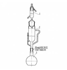Прибор Сокслета-10 КШ 85/45 экстрактор 1,5 л колба 2 л