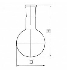Колба круглодонная со шлифом К-1-1000-29/32, ТС