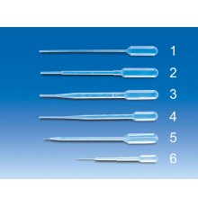 Пипетки Пастера VITLAB, объем 3,5 мл, количество капель 25- 28 мл, PE-LD