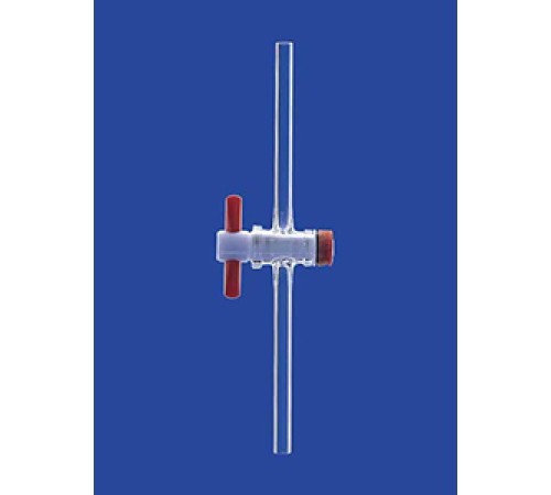 Кран одноходовой Lenz NS18,8, диаметр отверстия 6,0 мм, PTFE