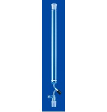 Хроматографическая колонка Lenz 600 мм, 430 мл, NS29/32, с фриттой, PTFE игольчатый кран, боковой отвод GL18, стекло