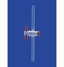 Кран одноходовой Lenz NS14,5, диаметр отверстия 4,0 мм, PTFE