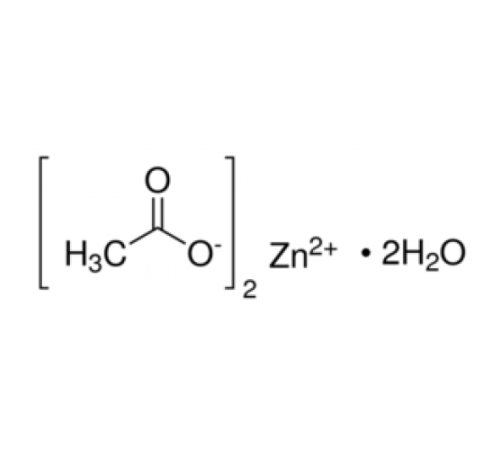 Цинк ацетат дигидрат, 98+%, ACS реактив., Acros Organics, 2.5кг