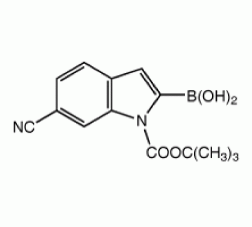 1-Вос-6-цианоиндол-2-бороновой кислоты, 96%, Alfa Aesar, 250 мг