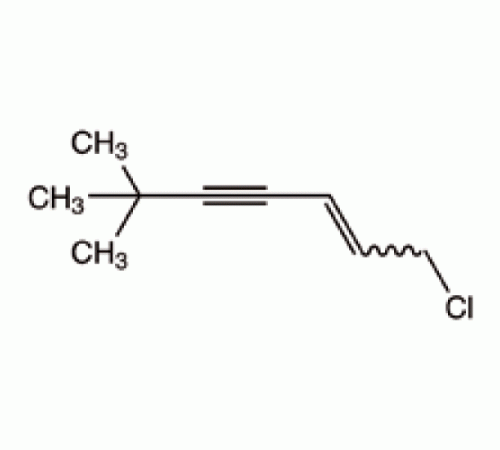1-Хлор-6,6-диметил-2-гептен-4-ин, СНГ + транс, техно. 90%, Alfa Aesar, 1г