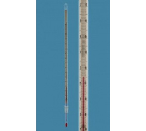 Термометр Amarell на шлифе NS 14,5/23, -10...+150/1°C, глубина погружения 77 мм (Артикул D262350-FL)