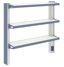 Стеллаж высокий к пристенному столу ЛАБ-PRO СТПв 120.27.105